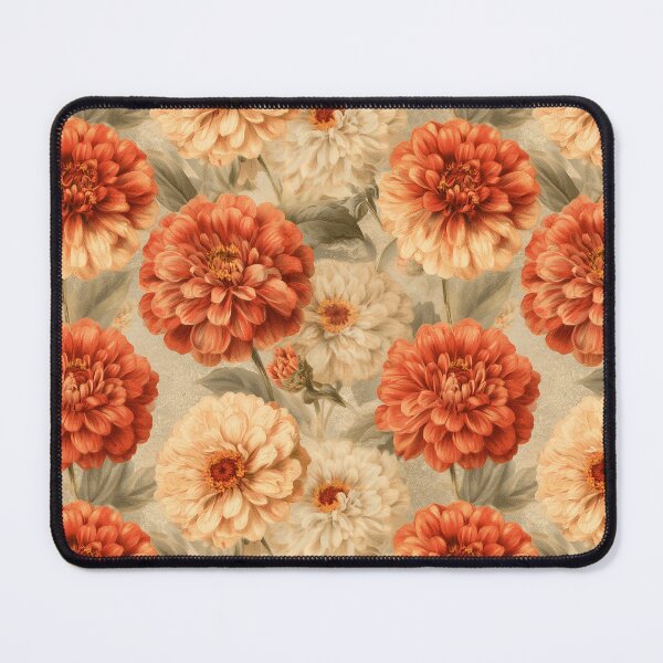 Item preview, Lush Zinnia Floral  - Botanical Garden Pattern - Anniversary Gifts designed and sold by RoyalStarsPatts.