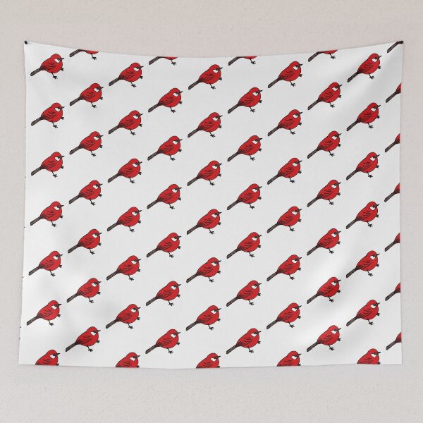 Aperçu de l'œuvre Fauvette rouge - Un design Derpybird créée et vendue par YOjosie.