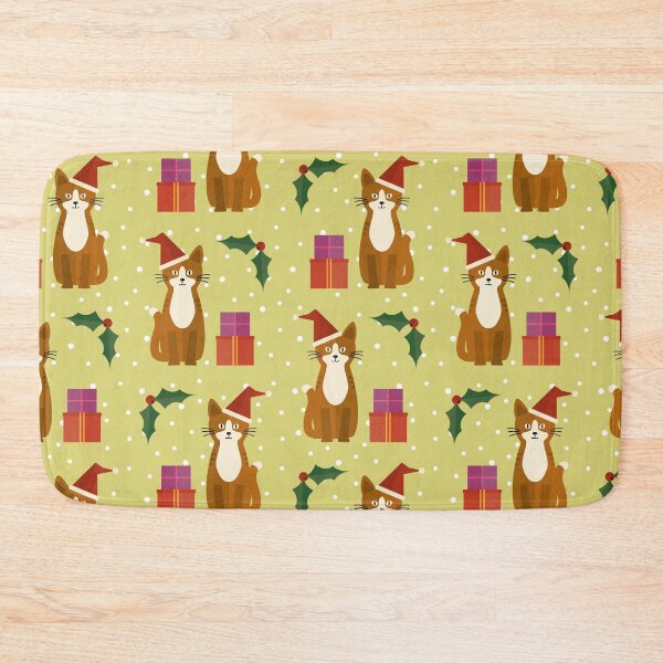 Item preview, Christmas cats on green designed and sold by reneesillus.