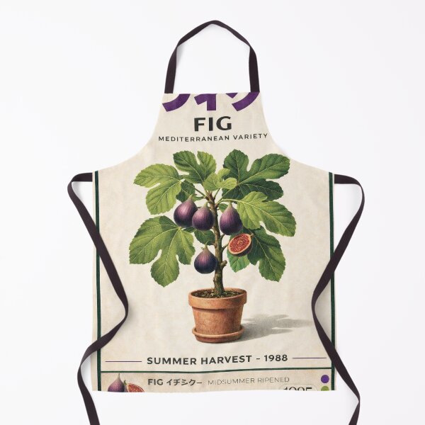 Item preview, Fig Summer Harvest 1988 – Vintage Japanese Mediterranean Fruit Poster designed and sold by StillandStory.