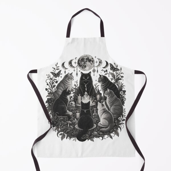 Item preview, Cat Coven Shirt Mystical Black Cat Witchy Moon Phase Tee designed and sold by LessIsLoud.