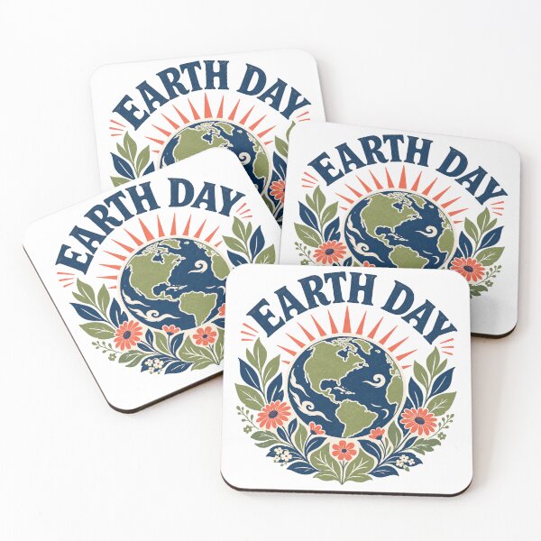 Item preview, Vintage Earth Day Botanical Floral Wreath - Retro Folk Art Sunburst Planet Tee designed and sold by BearLoveDesign.