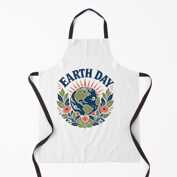 Item preview, Vintage Earth Day Botanical Floral Wreath - Retro Folk Art Sunburst Planet Tee designed and sold by BearLoveDesign.