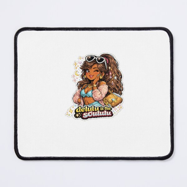 Item preview, Delulu is the Solulu Medium Skin Girl Sticker designed and sold by RedRubyBubble.