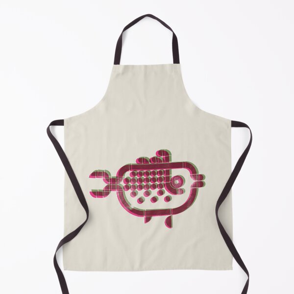 Item preview, Blue current — Fish | Geometric Marine Art - pink and sage green designed and sold by POCOmuchoStudio.