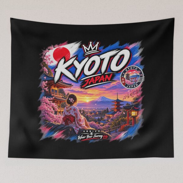 Item preview, Kyoto Japan – Cherry Blossom Travel Adventure Design designed and sold by URBIVO.