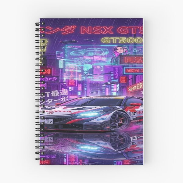 Item preview, Honda NSX GT500 Race Car | Cyberpunk & Anime JDM Illustration designed and sold by JMAVILA ART.