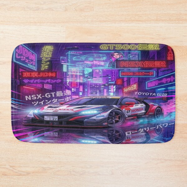 Item preview, Honda NSX GT500 Race Car | Cyberpunk & Anime JDM Illustration designed and sold by JMAVILA ART.