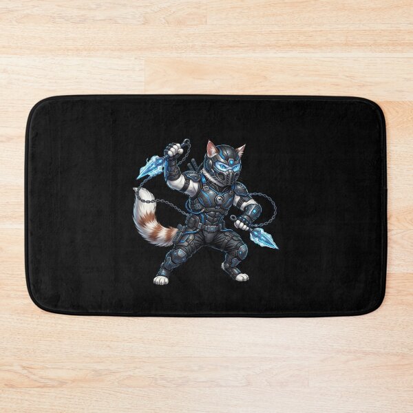 Item preview, Cyber Ninja Cat - Futuristic Assassin Warrior Sci Fi Art designed and sold by TOOBIC.