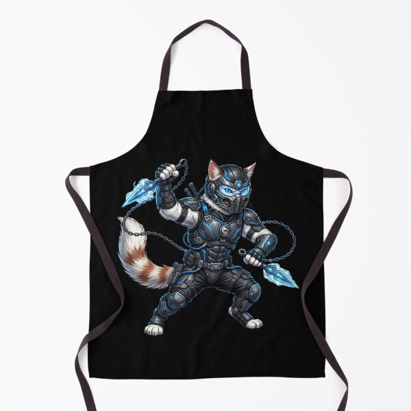 Item preview, Cyber Ninja Cat - Futuristic Assassin Warrior Sci Fi Art designed and sold by TOOBIC.