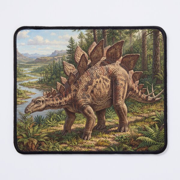 Item preview, Realistic Stegosaurus Paleoart, Jurassic Dinosaur Illustration I designed and sold by Yaremchuk.