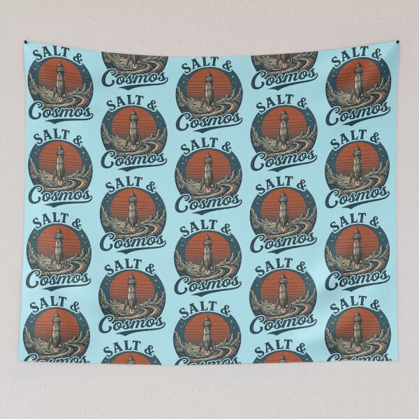 Item preview, Salt & Cosmos – Nautical Space Adventure Artwork designed and sold by Dogandesighn.