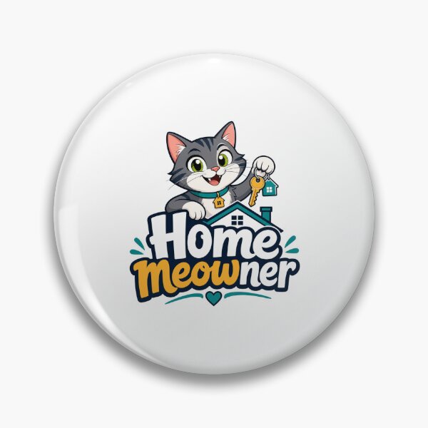Item preview, Home MEOWner Tabby Cat Holding Keys designed and sold by BearLoveDesign.