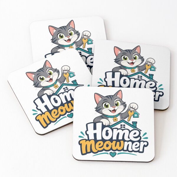 Item preview, Home MEOWner Tabby Cat Holding Keys designed and sold by BearLoveDesign.