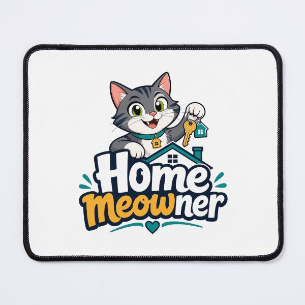 Item preview, Home MEOWner Tabby Cat Holding Keys designed and sold by BearLoveDesign.