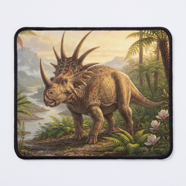 Item preview, Realistic Styracosaurus Paleoart, Cretaceous Dinosaur Illustration I designed and sold by Yaremchuk.