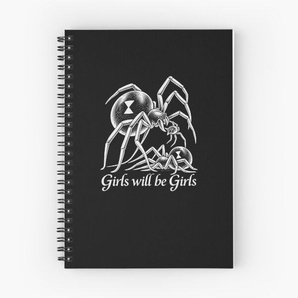 Item preview, Funny Girls Will Be Girls Black Spiders Art designed and sold by elderberry.