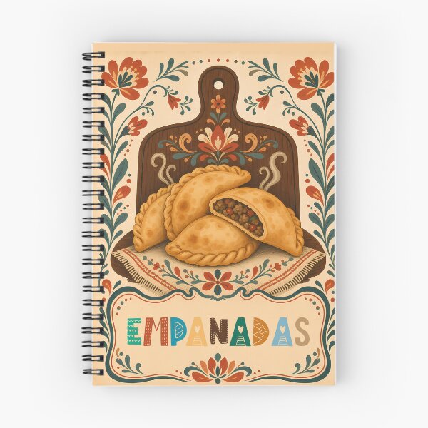 Item preview, Wall Art - Postcard - Festive Empanadas Folk Art designed and sold by ForeverPrintsOK.