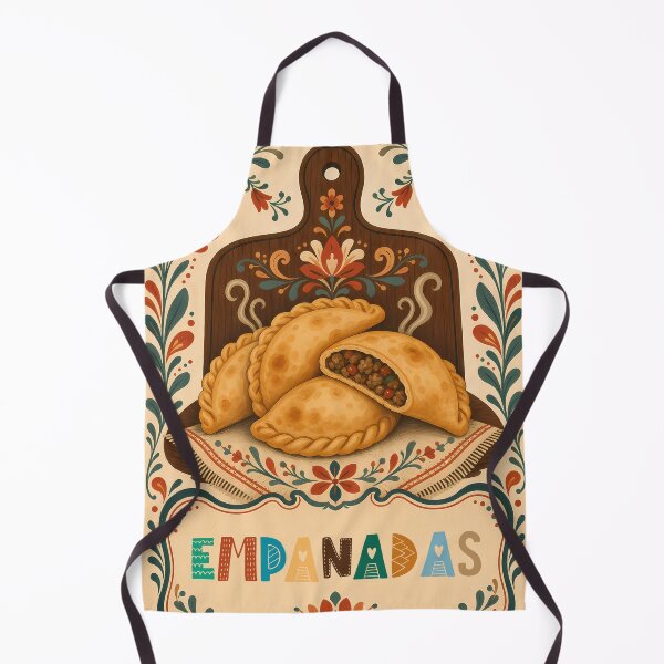 Item preview, Wall Art - Postcard - Festive Empanadas Folk Art designed and sold by ForeverPrintsOK.