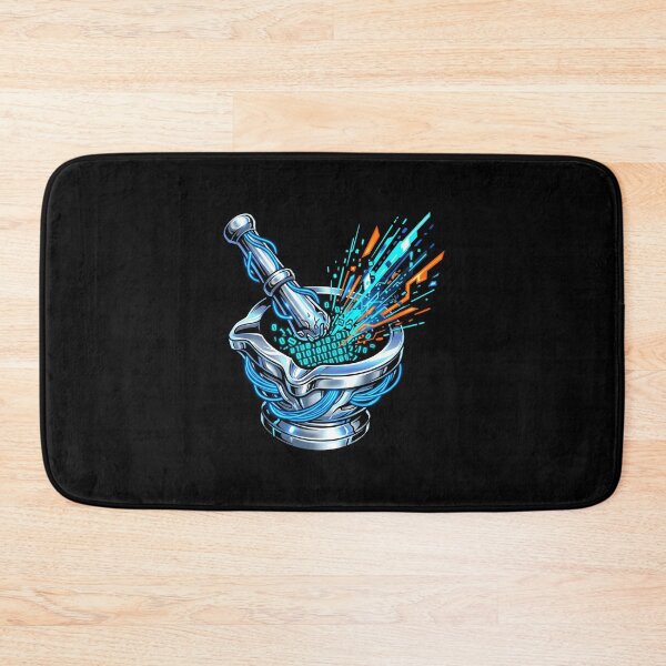 Item preview, Cyberpunk Mortar and Pestle Binary Code Pharmacy Tech Bio Informatics Aesthetic designed and sold by mood-draftsman.