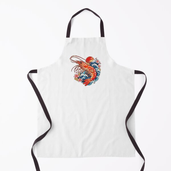Item preview, Lucky Shrimp – Japanese Fortune Wave designed and sold by fuku-mono.