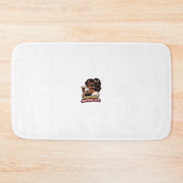 Item preview, Espresso Martini Era Dark Skin Girl Sticker designed and sold by RedRubyBubble.