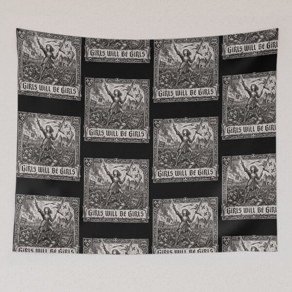 Item preview, Girls Will Be Girls Medieval Warrior Art designed and sold by PixlCrypt.