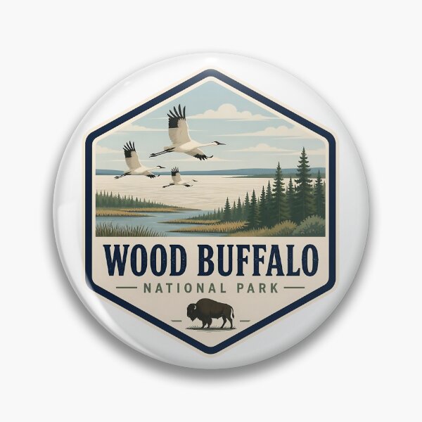 Item preview, Wood Buffalo National Park Canada Vintage Travel designed and sold by TravelersGems.
