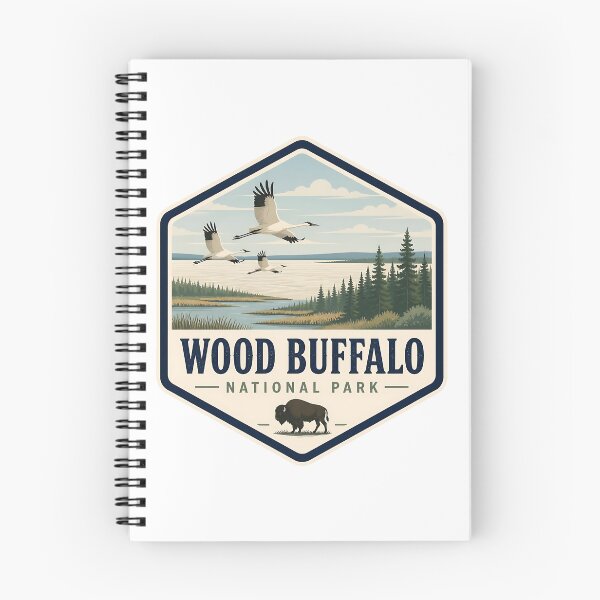 Item preview, Wood Buffalo National Park Canada Vintage Travel designed and sold by TravelersGems.