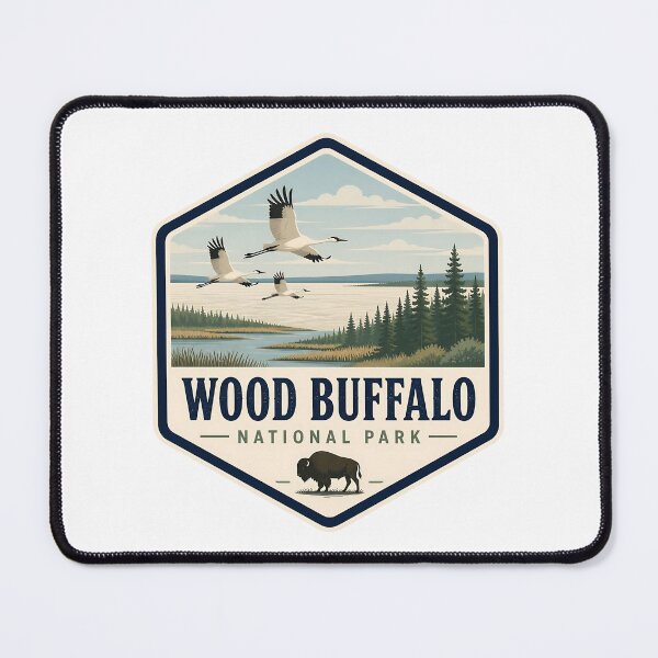 Item preview, Wood Buffalo National Park Canada Vintage Travel designed and sold by TravelersGems.