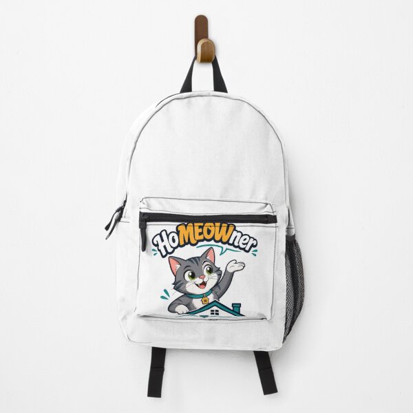Item preview, Home MEOWner Welcoming Cat on Roof - Cute Housewarming & New Homeowner Gift designed and sold by BearLoveDesign.
