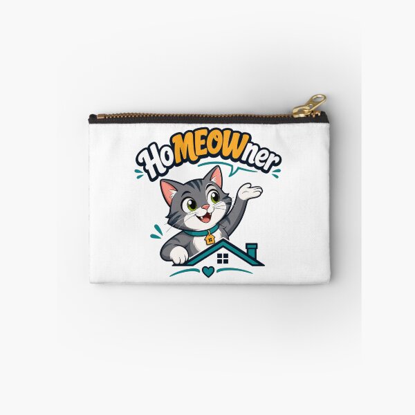 Item preview, Home MEOWner Welcoming Cat on Roof - Cute Housewarming & New Homeowner Gift designed and sold by BearLoveDesign.