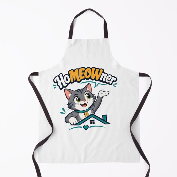 Item preview, Home MEOWner Welcoming Cat on Roof - Cute Housewarming & New Homeowner Gift designed and sold by BearLoveDesign.