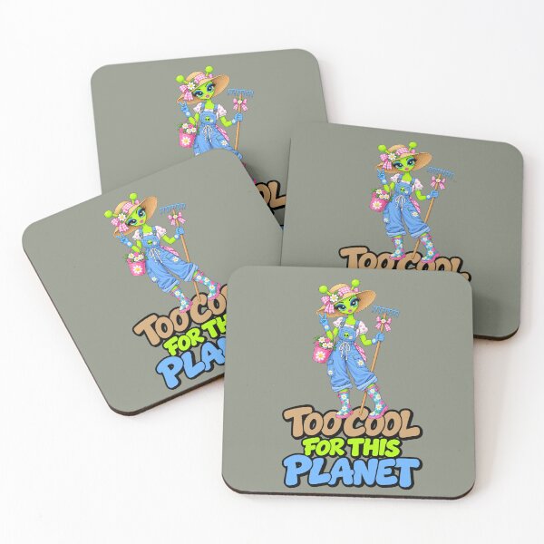 Item preview, Too Cool for This Planet – Alien Farmer Girl designed and sold by Aimetoi.
