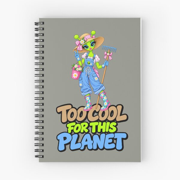 Item preview, Too Cool for This Planet – Alien Farmer Girl designed and sold by Aimetoi.