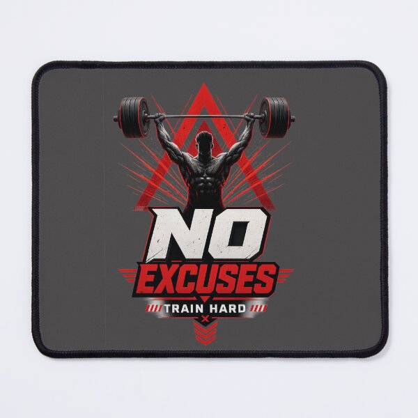 Item preview, No Excuses Gym Motivational Workout Design designed and sold by StorySeller85.