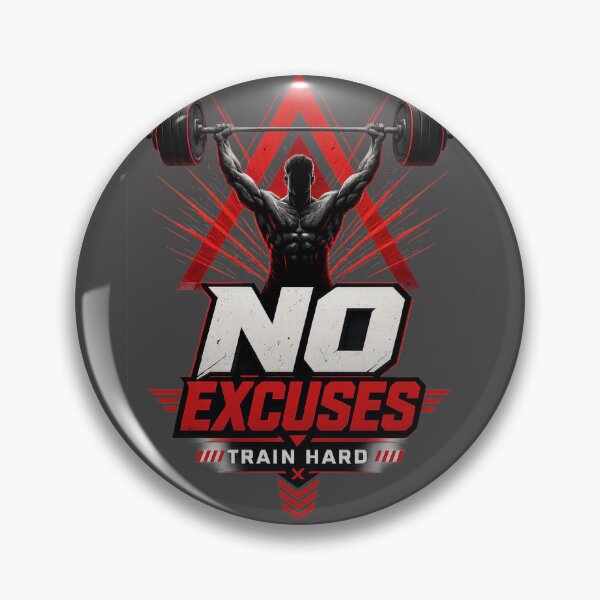 Item preview, No Excuses Gym Motivational Workout Design designed and sold by StorySeller85.