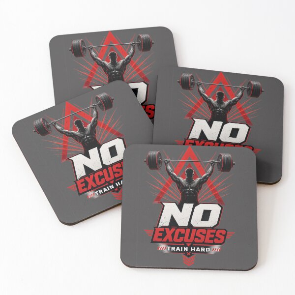 Item preview, No Excuses Gym Motivational Workout Design designed and sold by StorySeller85.