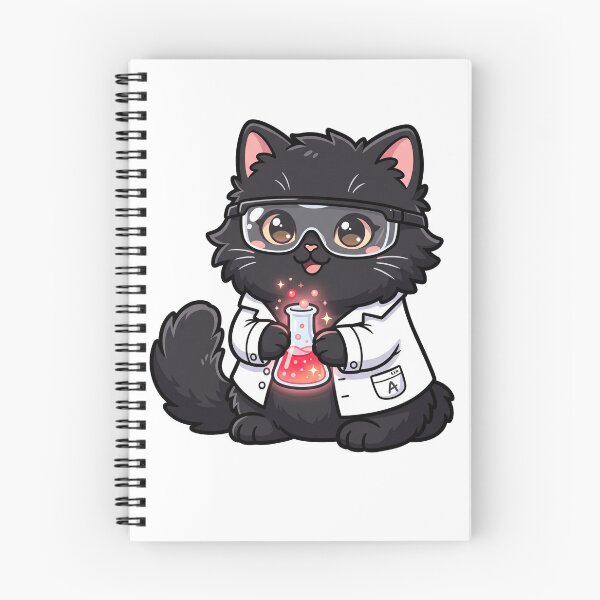 Item preview, Cute Kawaii Black Cat Scientist Chemistry Lab Flask Goggles Aesthetic designed and sold by mood-draftsman.