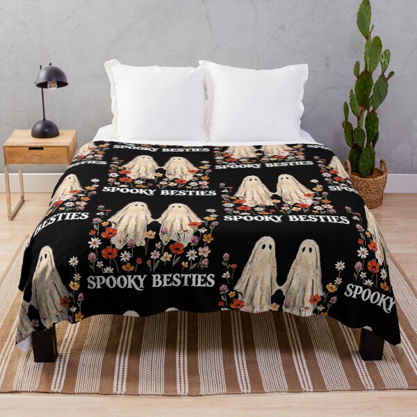 Item preview, Spooky Besties Ghosts with Flowers designed and sold by PixlCrypt.