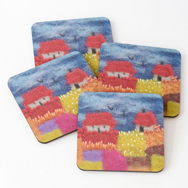 Item preview, Patchwork Farm Felted Textile Art designed and sold by Wendy Early Textile Art.
