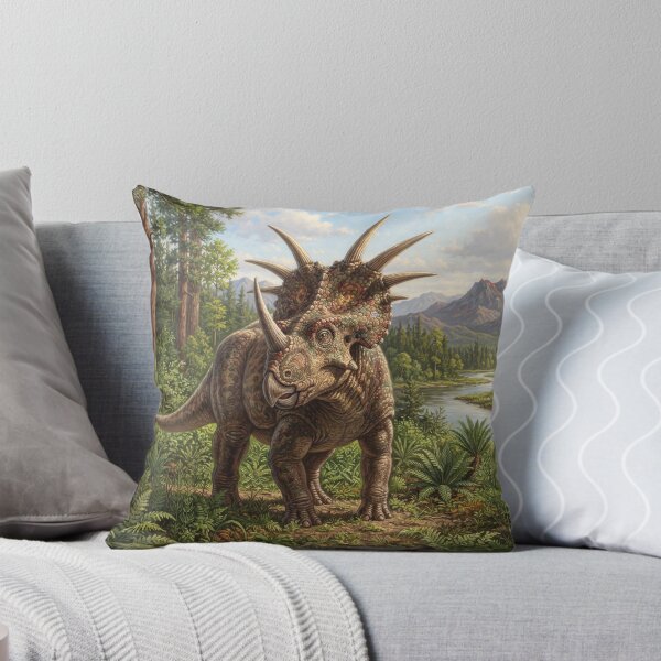 Item preview, Realistic Styracosaurus Paleoart, Cretaceous Dinosaur Illustration III designed and sold by Yaremchuk.