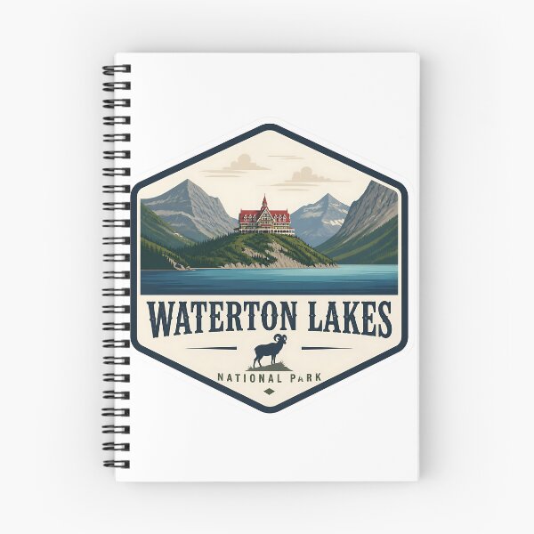 Item preview, Waterton Lakes National Park Canada Vintage Travel designed and sold by TravelersGems.
