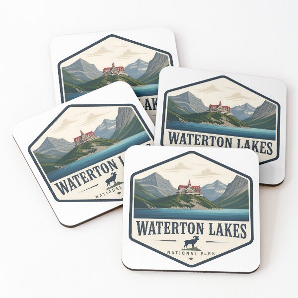 Item preview, Waterton Lakes National Park Canada Vintage Travel designed and sold by TravelersGems.