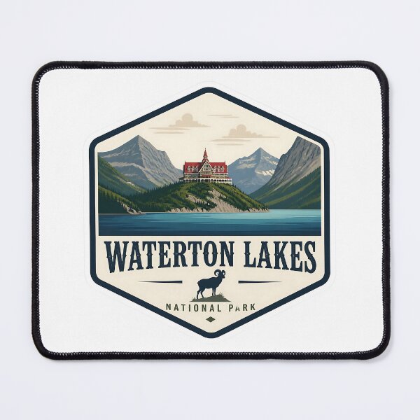 Item preview, Waterton Lakes National Park Canada Vintage Travel designed and sold by TravelersGems.