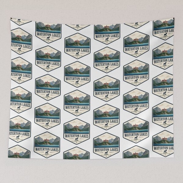 Item preview, Waterton Lakes National Park Canada Vintage Travel designed and sold by TravelersGems.
