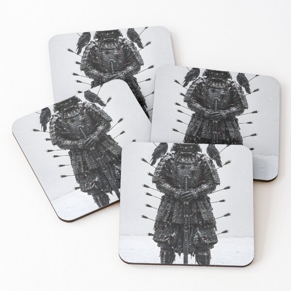 Item preview, Dark Samurai Ronin Pierced by Arrows in Snow designed and sold by MouradStudio.