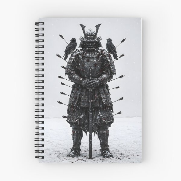Item preview, Dark Samurai Ronin Pierced by Arrows in Snow designed and sold by MouradStudio.