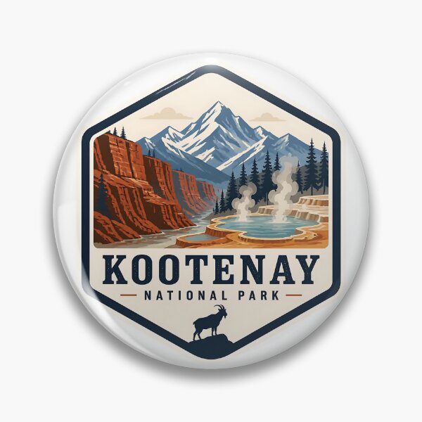 Item preview, Kootenay National Park Canada Vintage Travel designed and sold by TravelersGems.