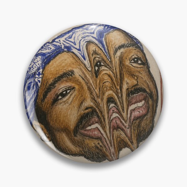 Item preview, 2 PAC Distorted Souls – Surreal Street Art Portrait designed and sold by Boreal Apparel.